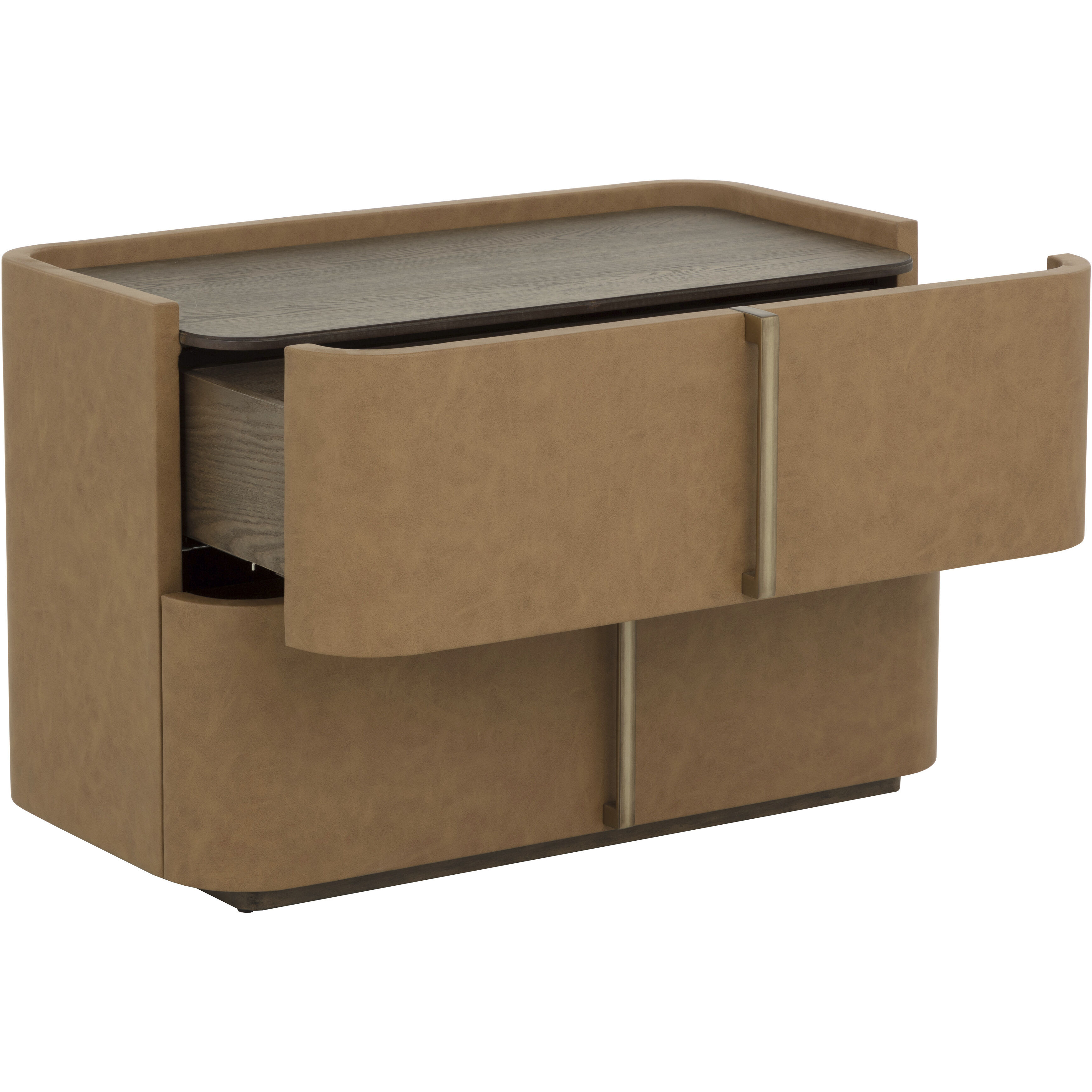 Jamille 34 X 18 inch Cognac Night Stand, Large